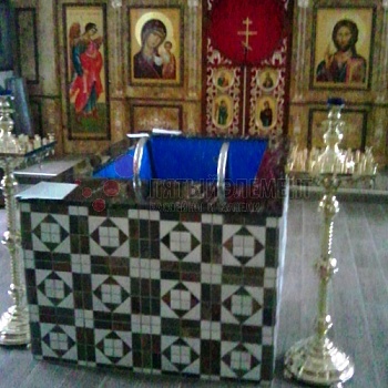 Купель для Знаменского храма д. Марьино Красногорского района Московской области
